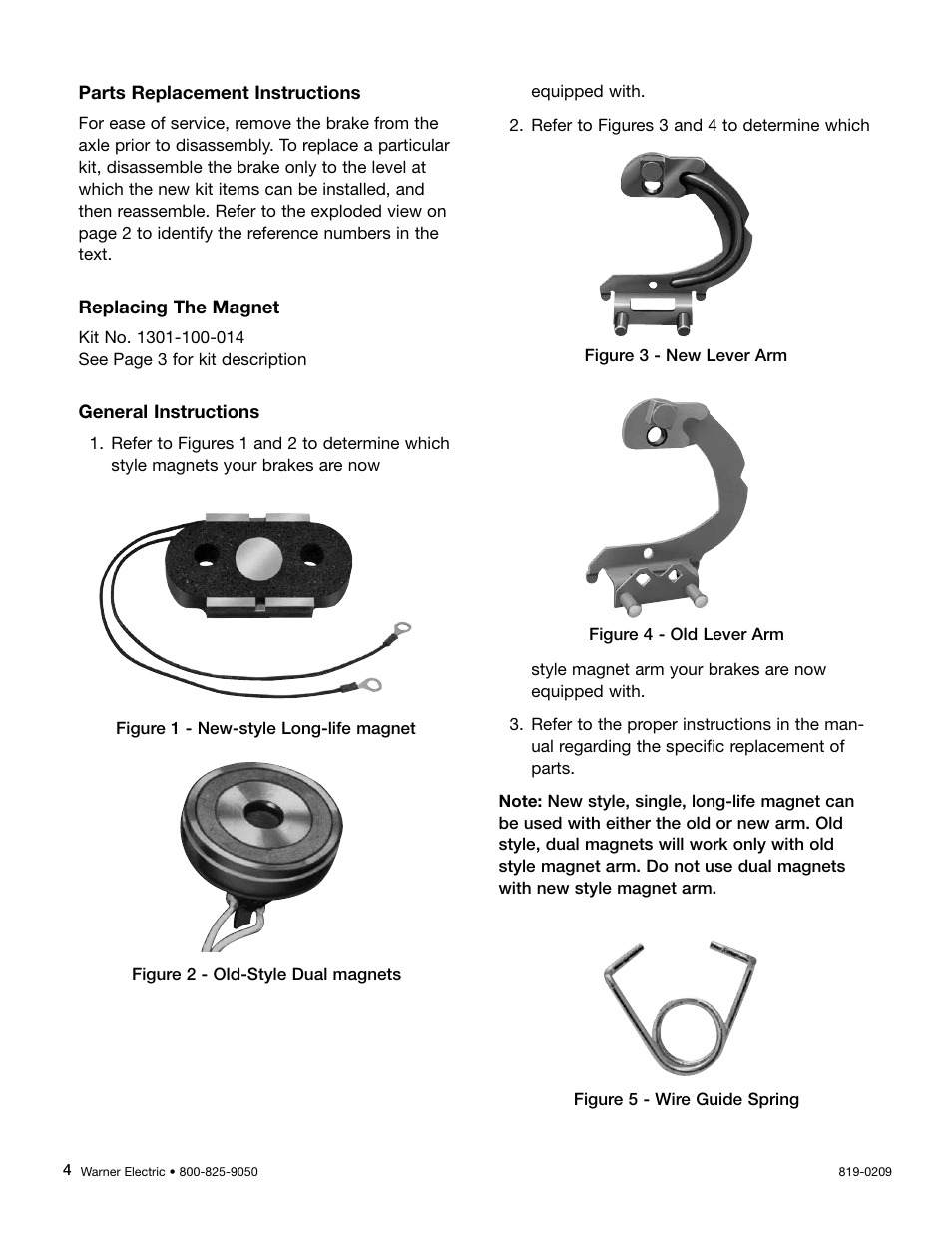 Warner Electric Electric Wheel Brake 12-1_4 x 3-1_2 Replacement User Manual | Page 4 / 26