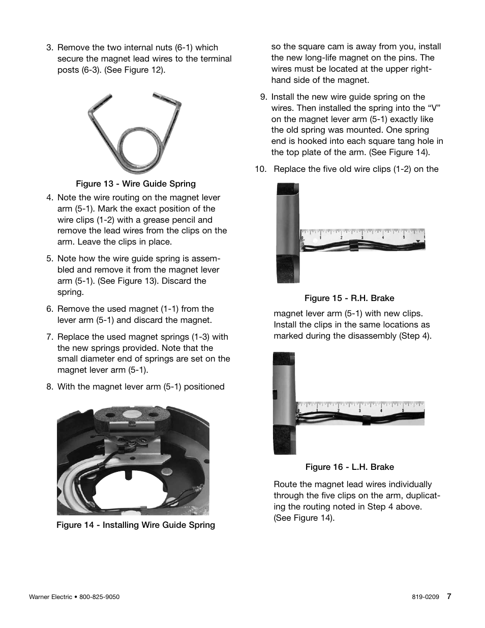 Warner Electric Electric Wheel Brake 12-1_4 x 3-1_2 Replacement User Manual | Page 7 / 26