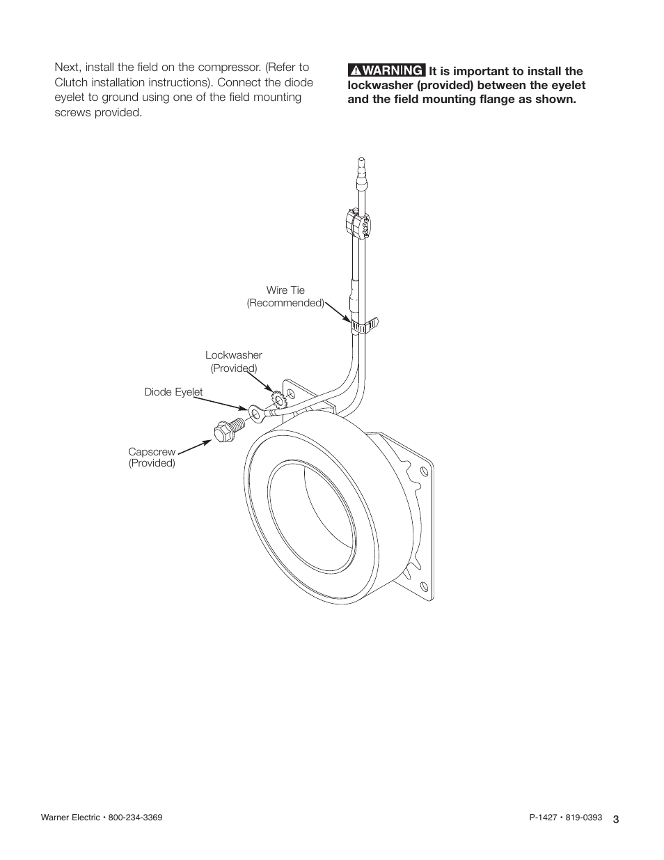 Warner Electric Diode Installation User Manual | Page 3 / 4