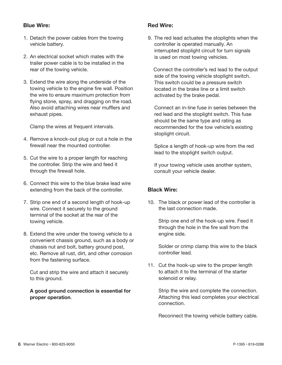 Warner Electric Utility Controller Hand–Air Operated User Manual | Page 6 / 8