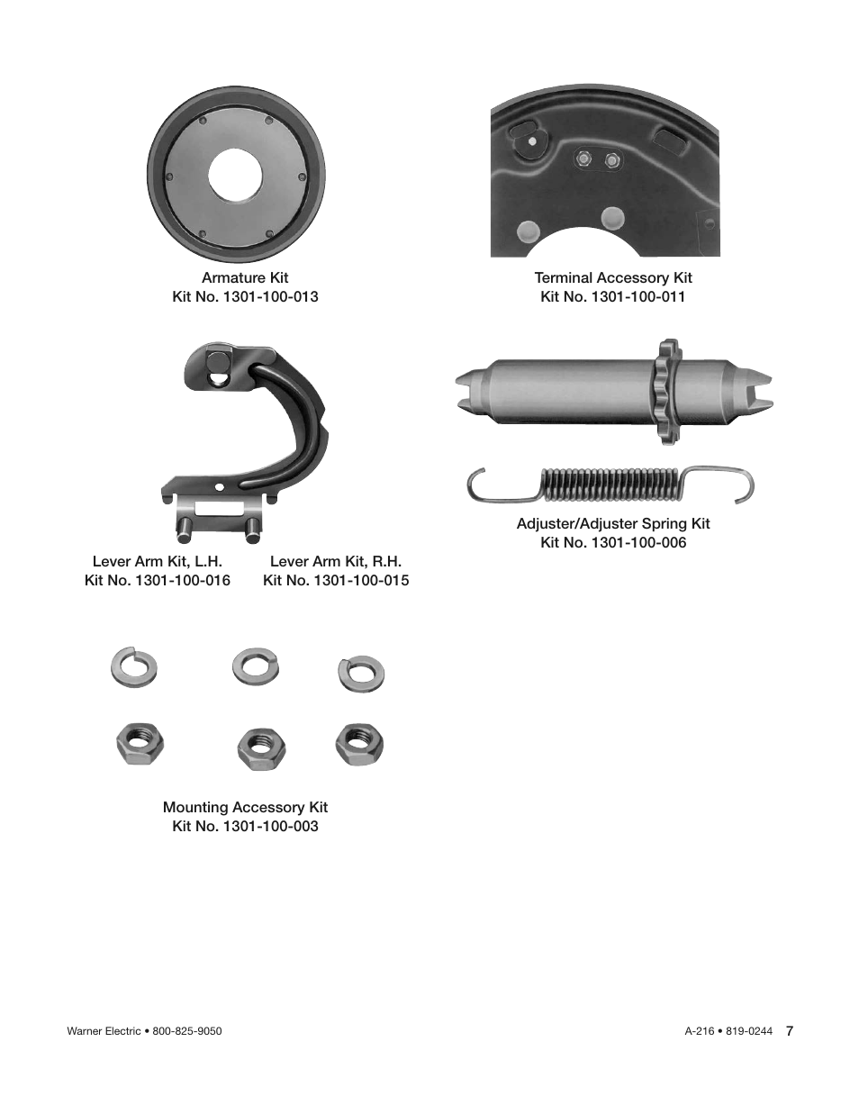 Warner Electric Electric Wheel Brake 12-1_4 x 3-1_2 Installation Instructions User Manual | Page 7 / 10