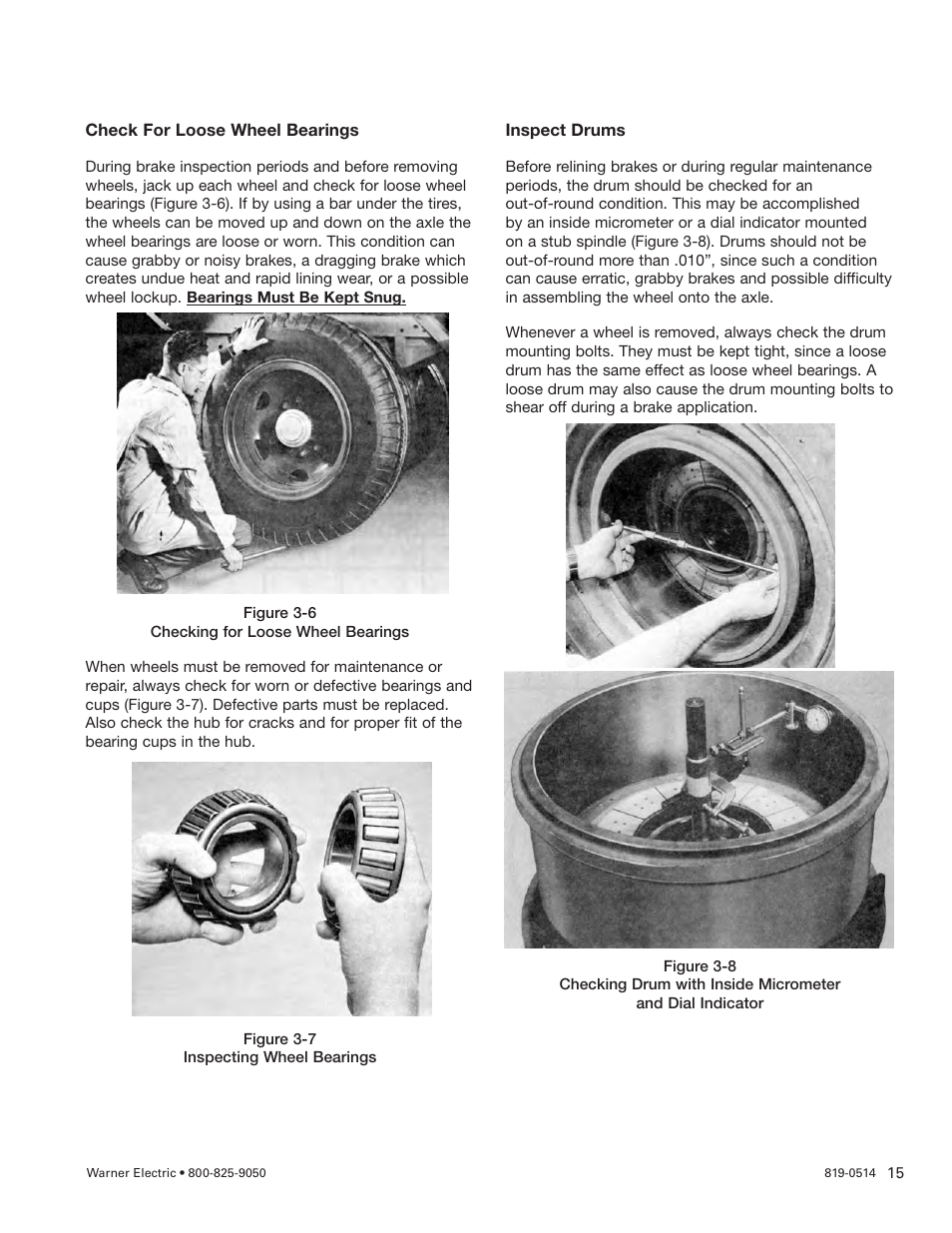 Warner Electric Wheel-Brakes (Std) User Manual | Page 15 / 24