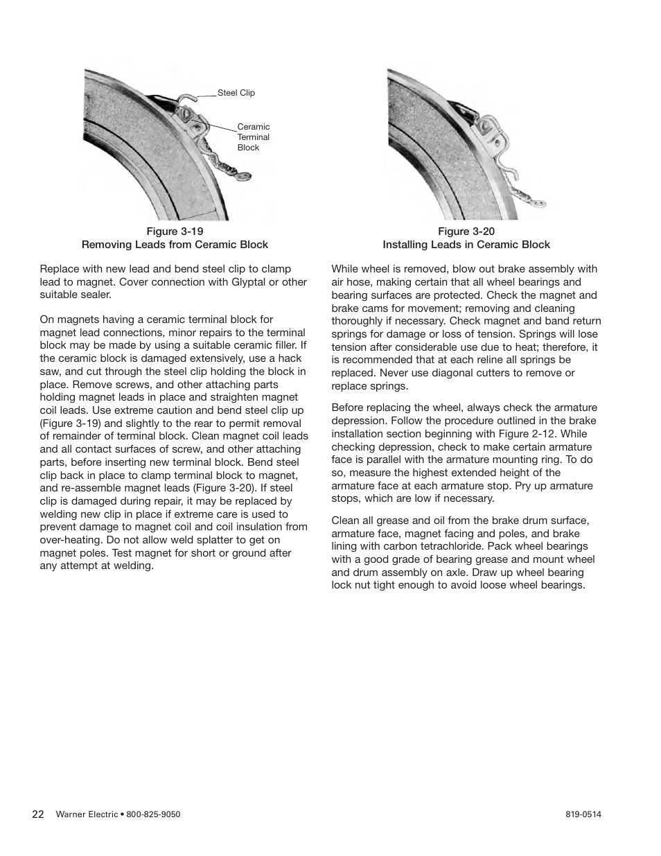 Warner Electric Wheel-Brakes (Std) User Manual | Page 22 / 24