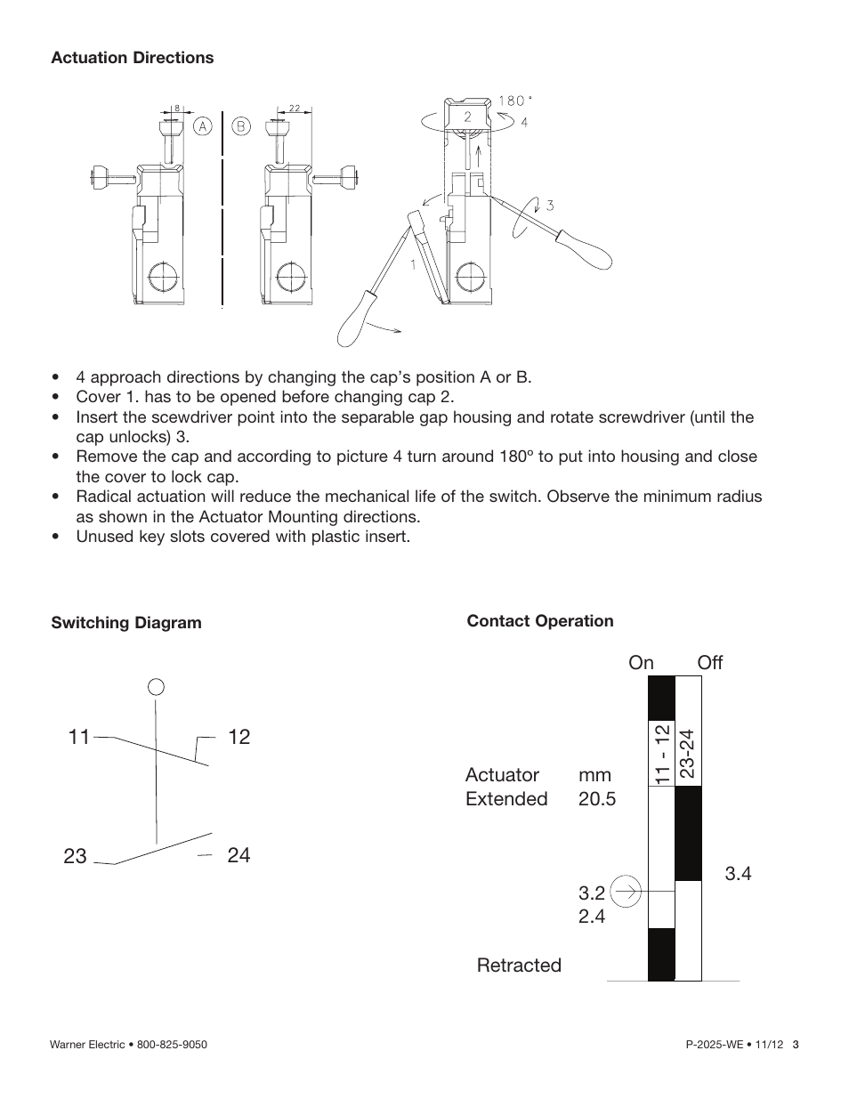 Warner Electric SK-U1Z User Manual | Page 3 / 6