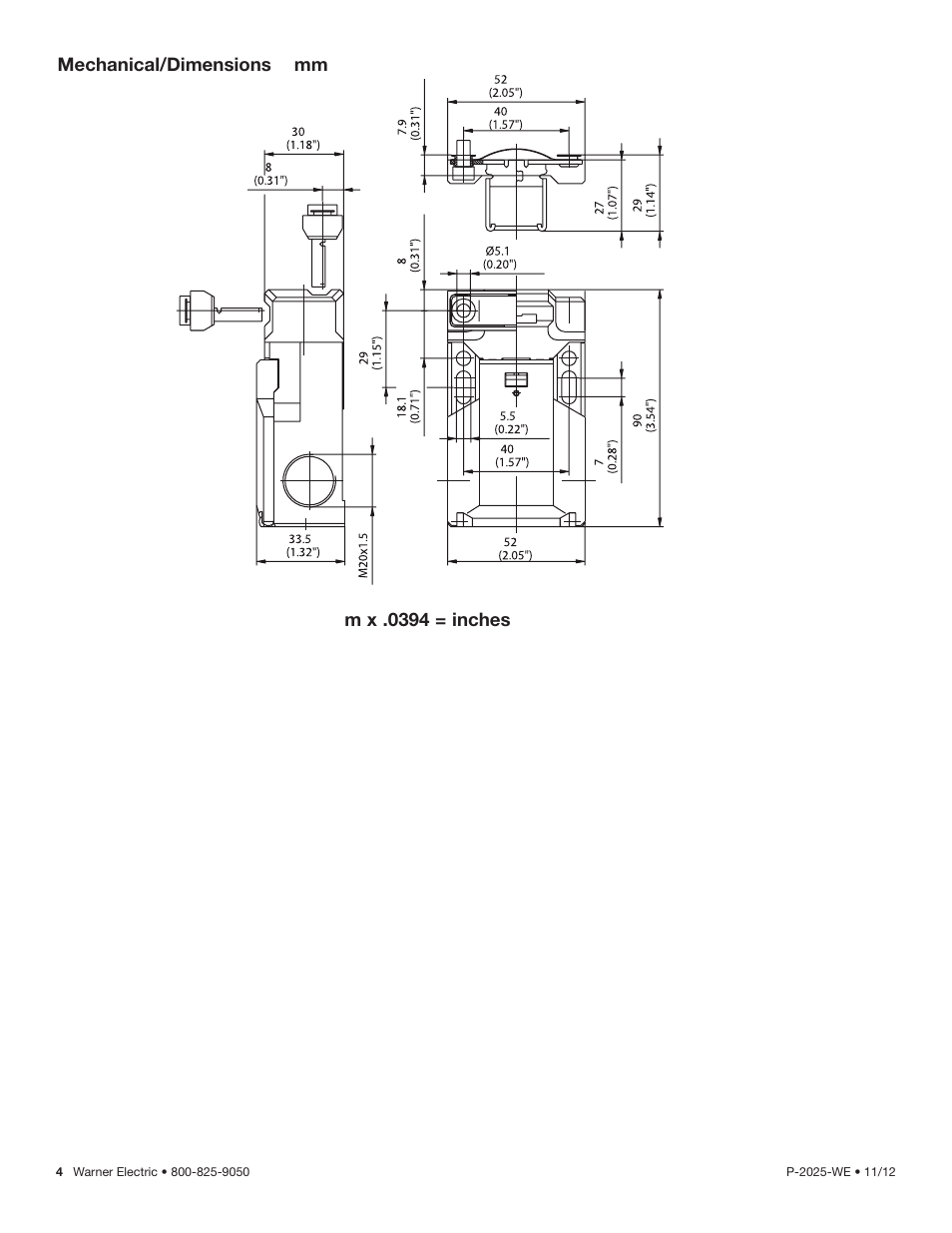Warner Electric SK-U1Z User Manual | Page 4 / 6