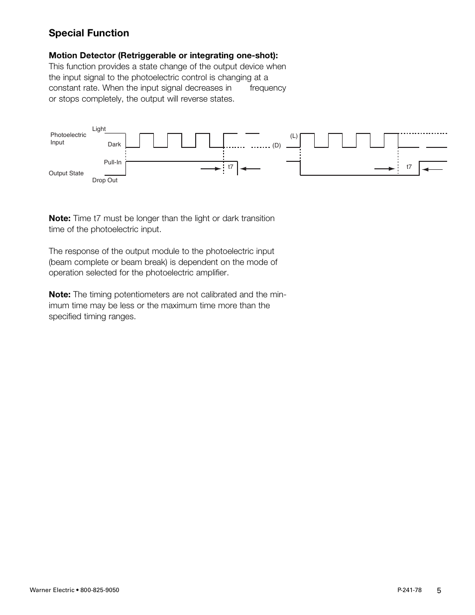 Special function | Warner Electric MCS-836_836-1_836-2 User Manual | Page 5 / 6
