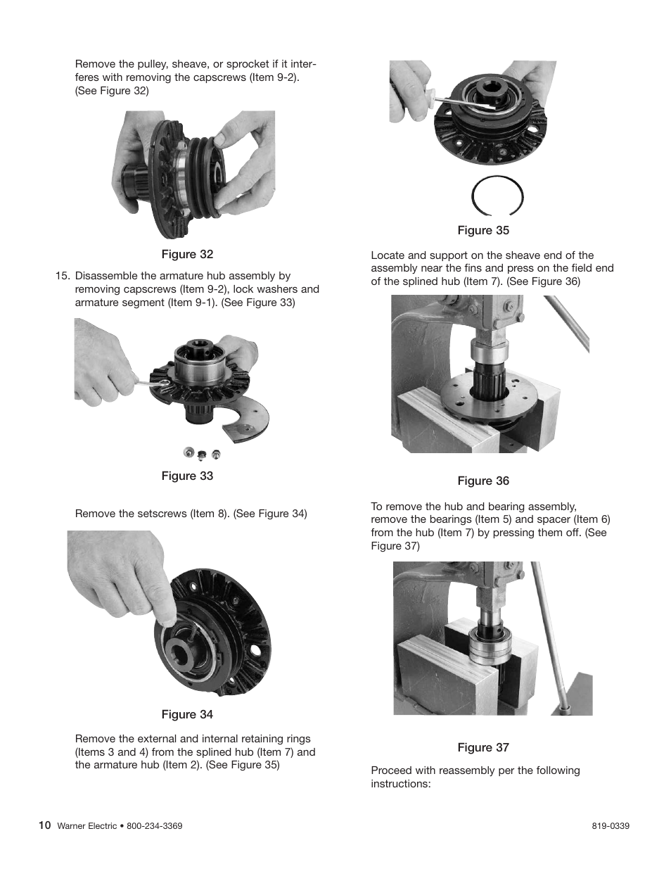 Warner Electric Advanced Technology Tension Clutches User Manual | Page 10 / 20