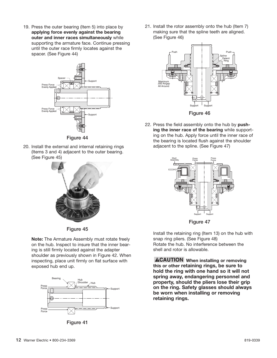 Warner Electric Advanced Technology Tension Clutches User Manual | Page 12 / 20