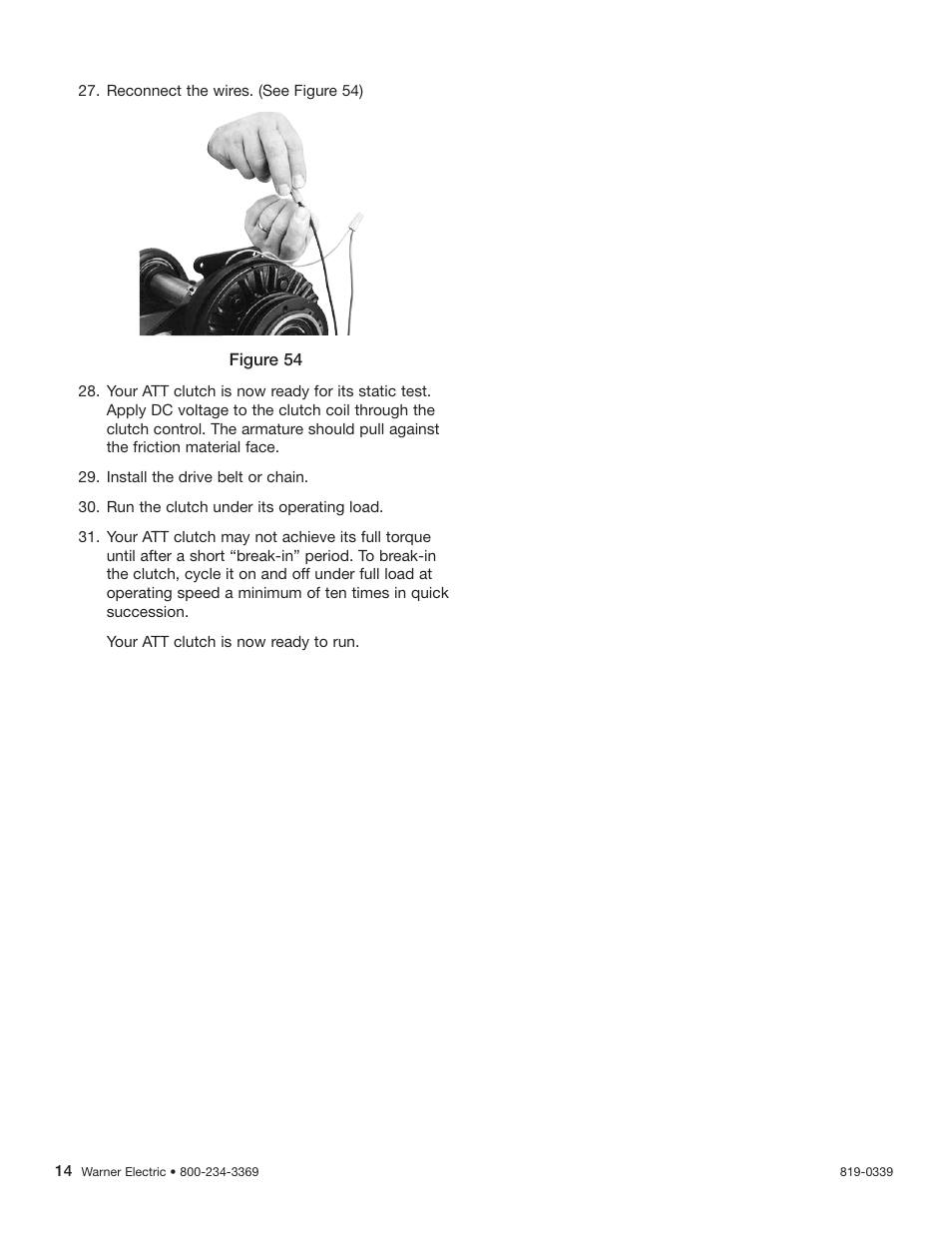 Warner Electric Advanced Technology Tension Clutches User Manual | Page 14 / 20