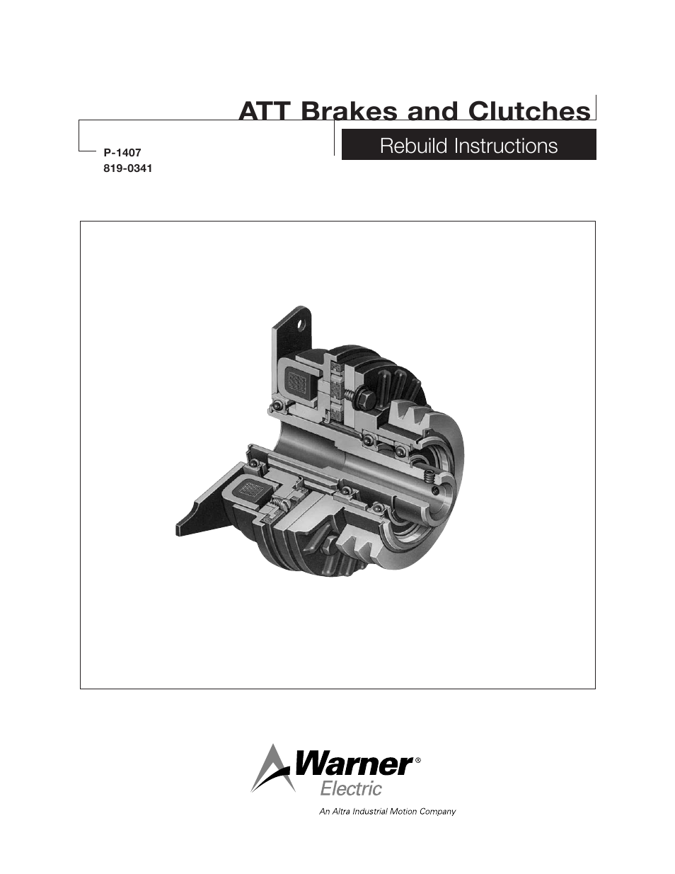 Warner Electric ATT Brakes and Clutches User Manual | 6 pages