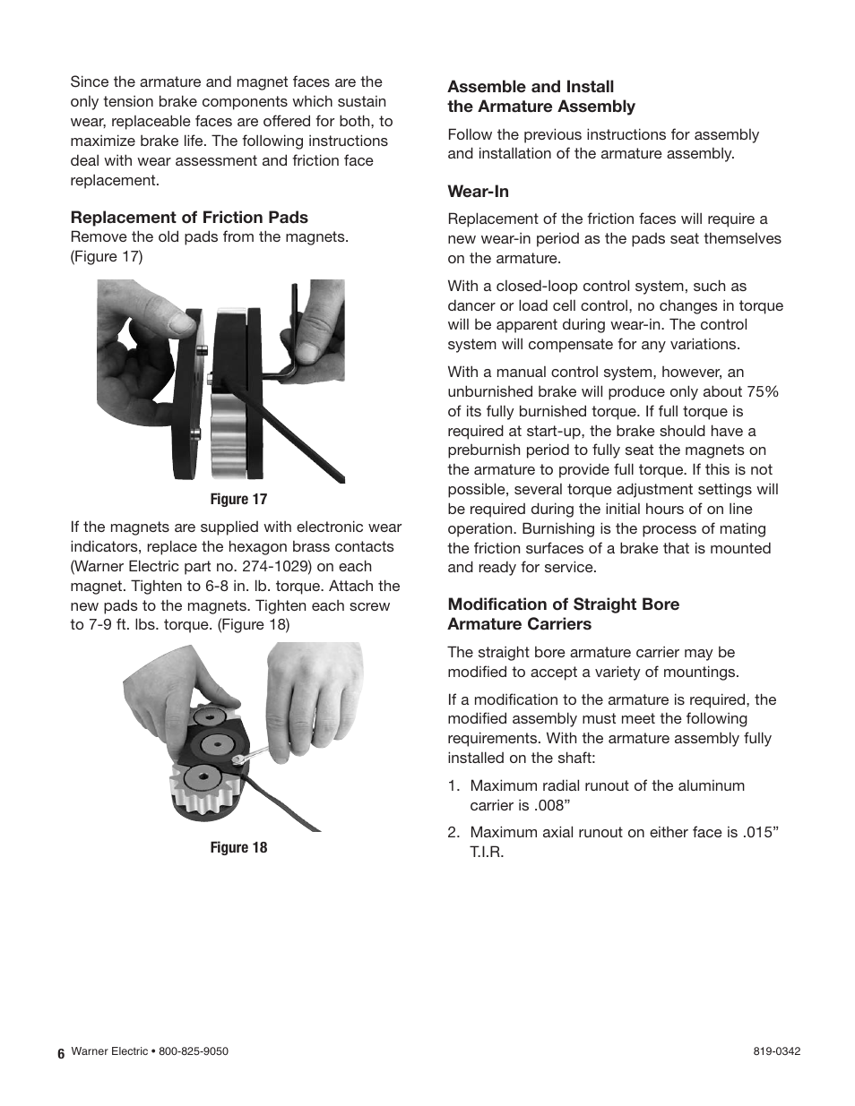 Warner Electric MTB II User Manual | Page 6 / 12