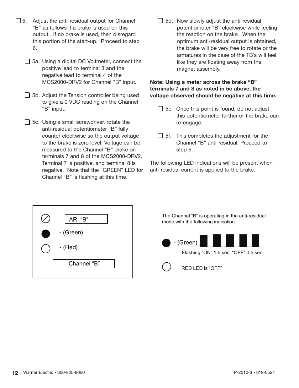Warner Electric MCS2000-DRV2 User Manual | Page 12 / 22