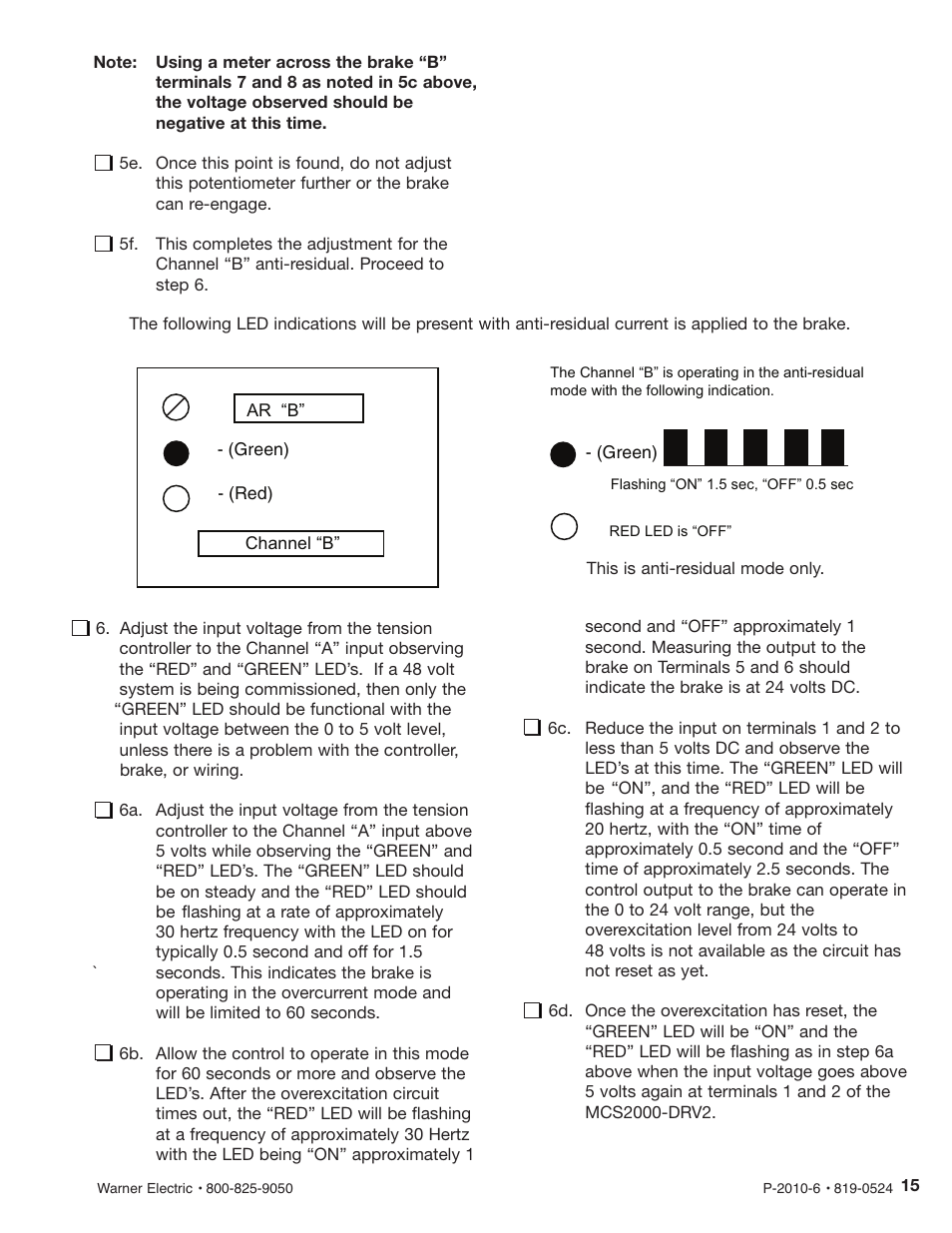 Warner Electric MCS2000-DRV2 User Manual | Page 15 / 22