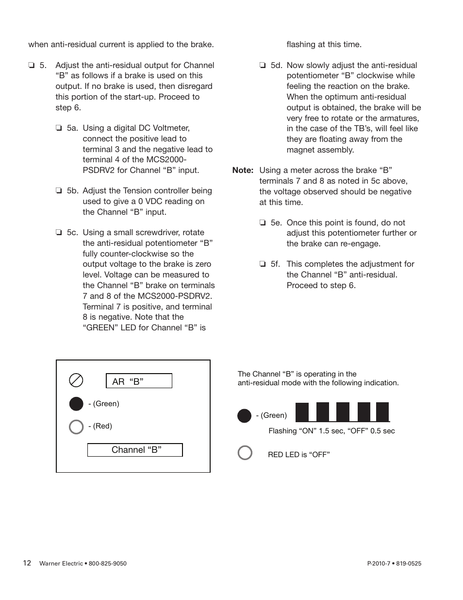 Warner Electric MCS2000-PSDRV2 User Manual | Page 12 / 22