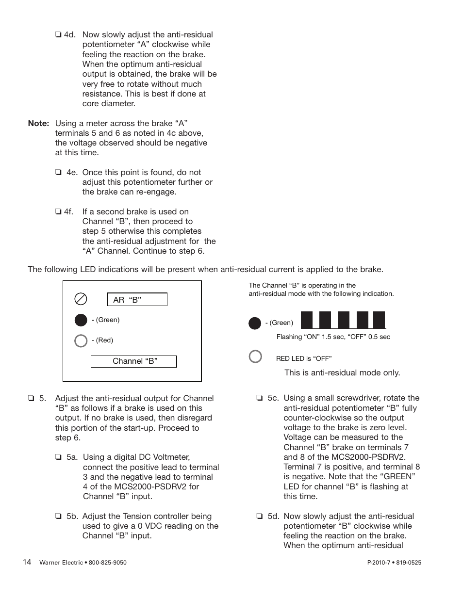 Warner Electric MCS2000-PSDRV2 User Manual | Page 14 / 22