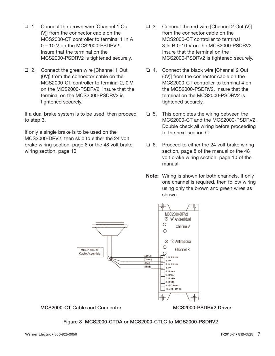 Warner Electric MCS2000-PSDRV2 User Manual | Page 7 / 22