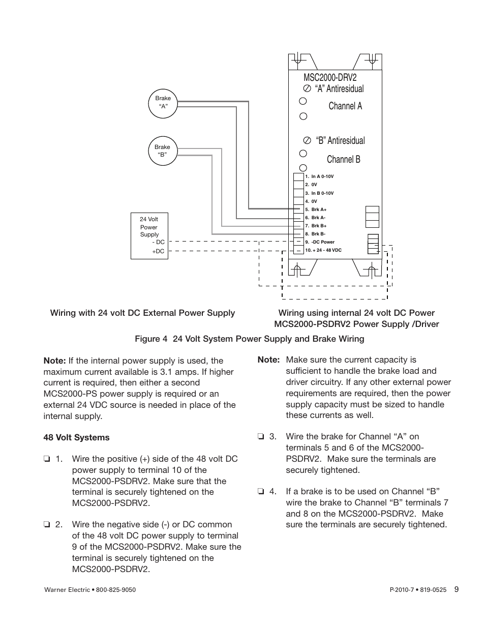 Warner Electric MCS2000-PSDRV2 User Manual | Page 9 / 22