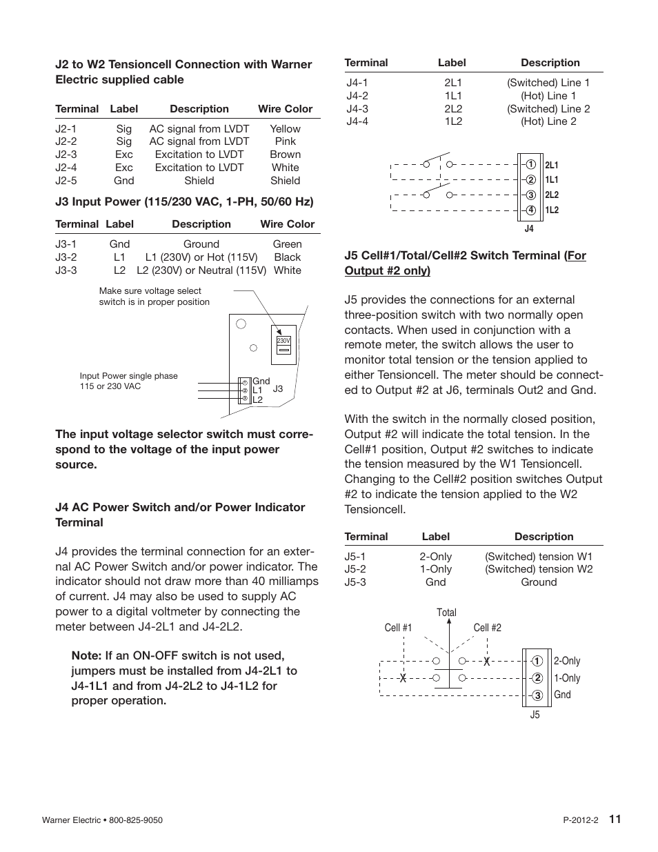 Warner Electric AC10 Measuring System User Manual | Page 11 / 20