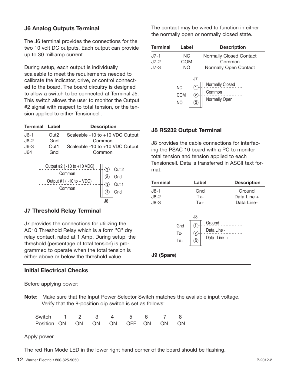 Warner Electric AC10 Measuring System User Manual | Page 12 / 20