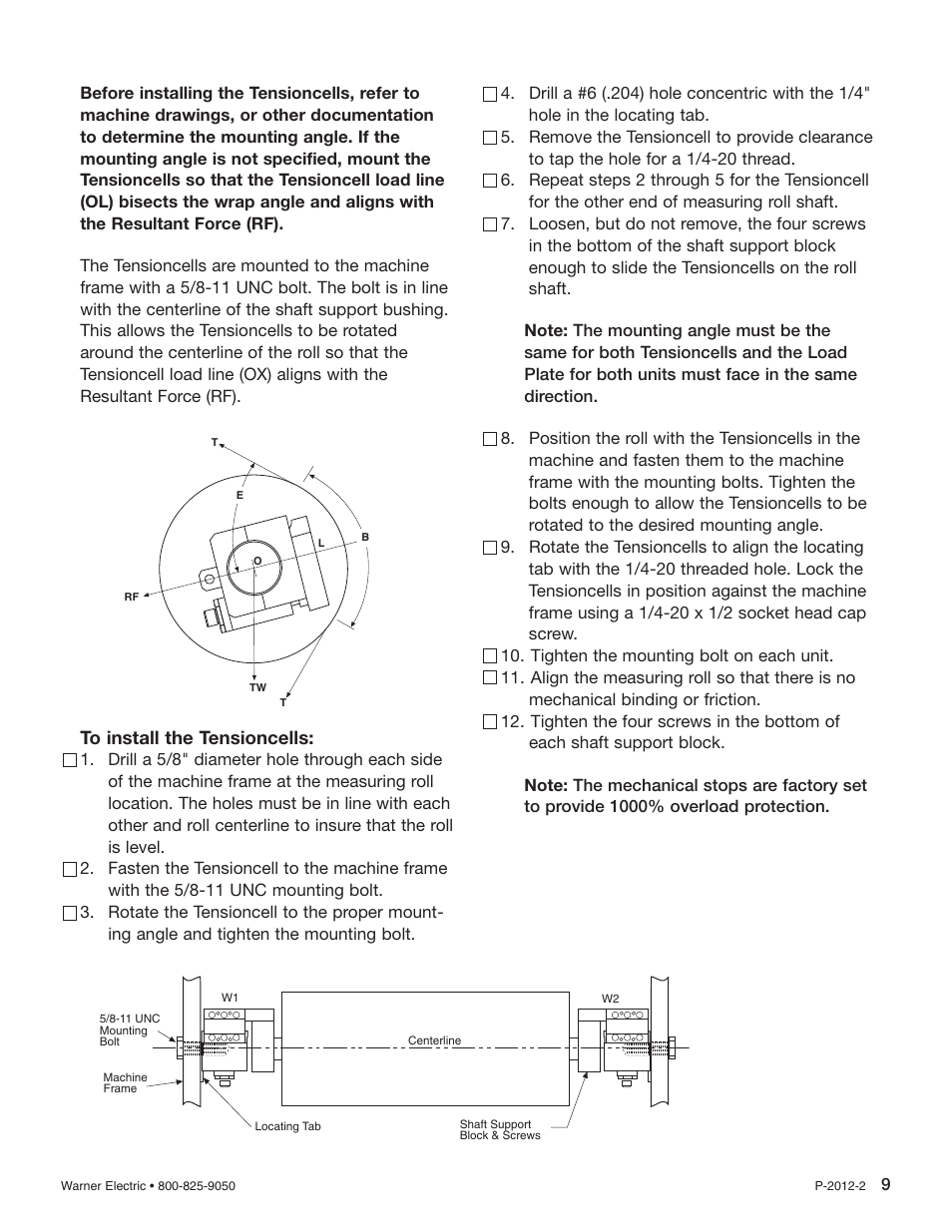Warner Electric AC10 Measuring System User Manual | Page 9 / 20
