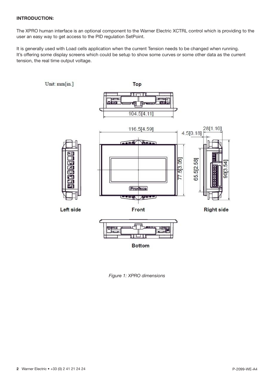 Introduction | Warner Electric XPRO User Manual | Page 2 / 10
