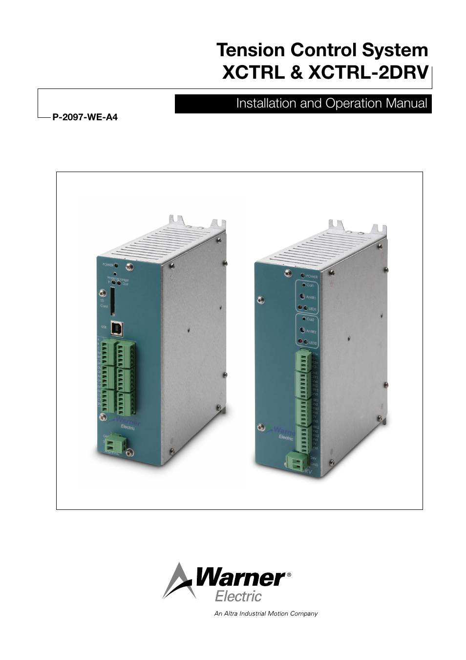 Warner Electric XCTRL-2DRV User Manual | 34 pages