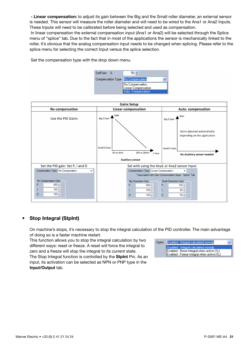 Stop integral (stpint) | Warner Electric XCTRL-2DRV User Manual | Page 21 / 34