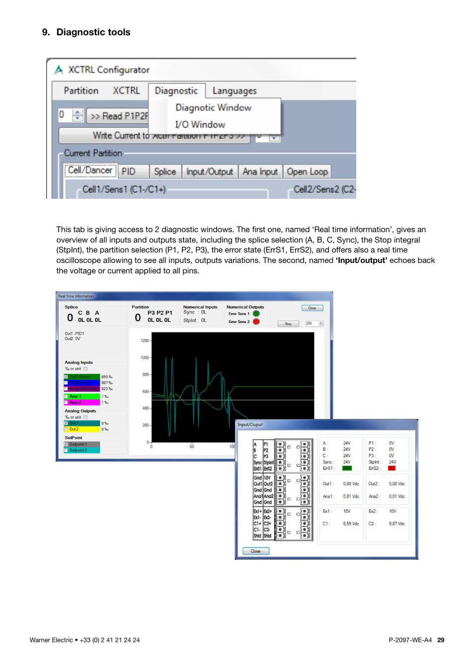 Diagnostic tools | Warner Electric XCTRL-2DRV User Manual | Page 29 / 34