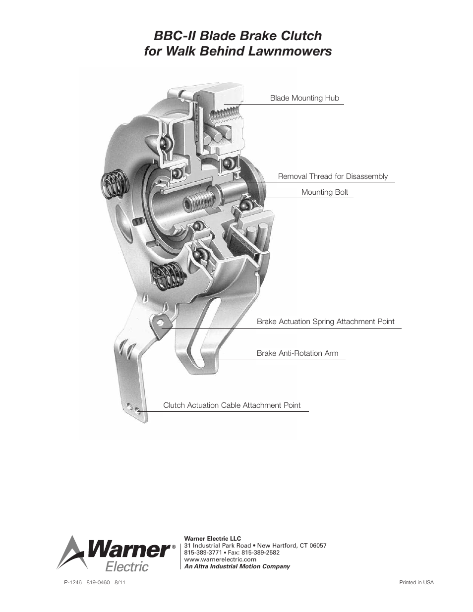 Warner Electric BBC Clutch Replacement User Manual | Page 2 / 2