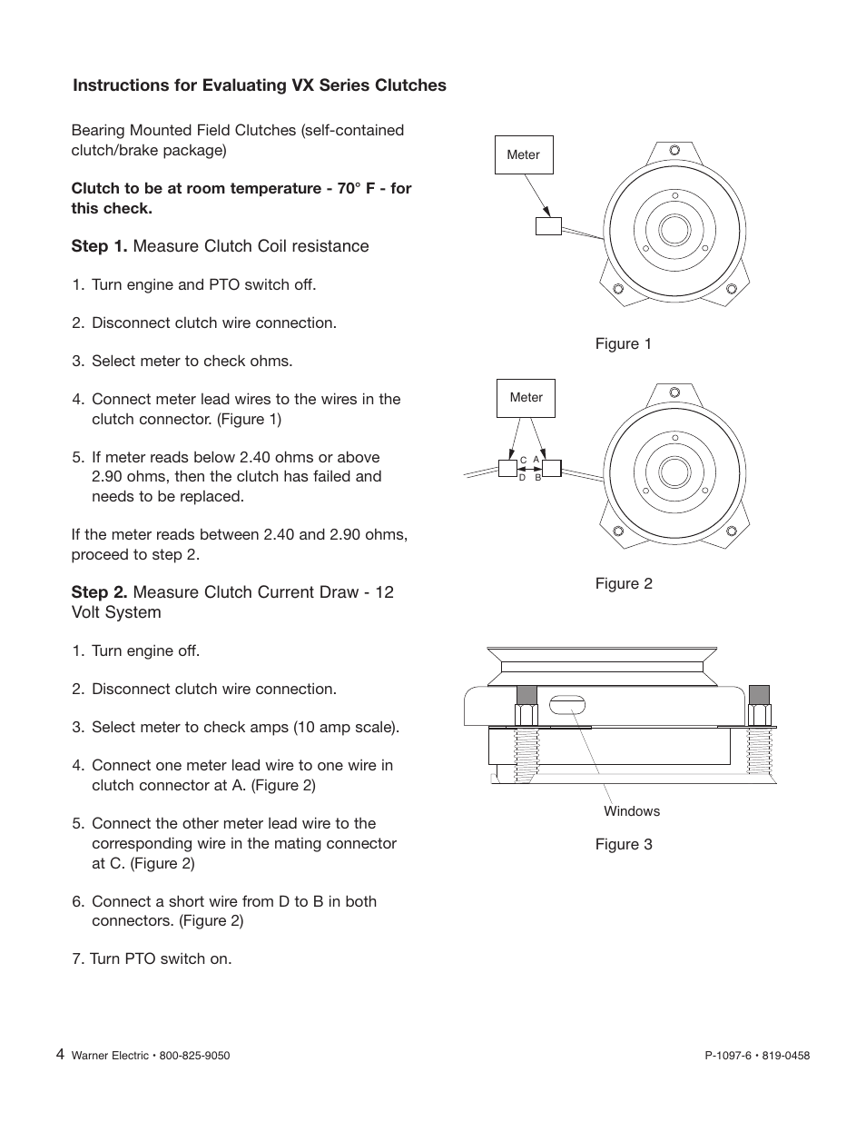 Warner Electric Garden Tractor Clutch User Manual | Page 4 / 12