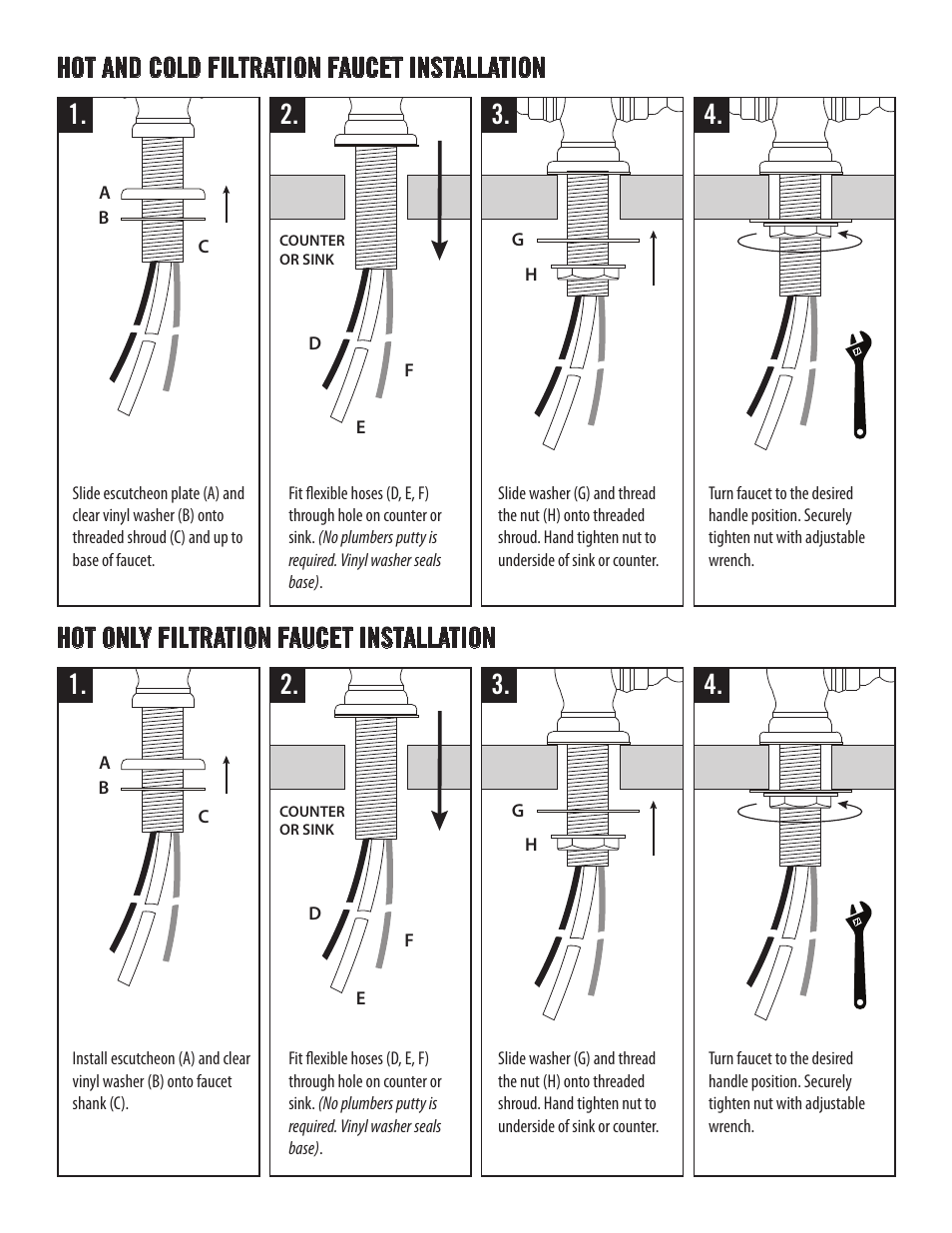 Waterstone FILTRATION FAUCETS 1900HC User Manual | Page 3 / 6