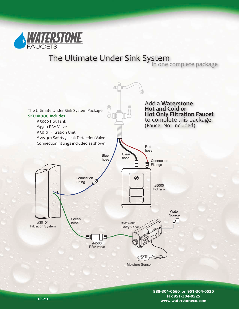 Waterstone UNDER SINK SYSTEMS 1000 User Manual | 1 page
