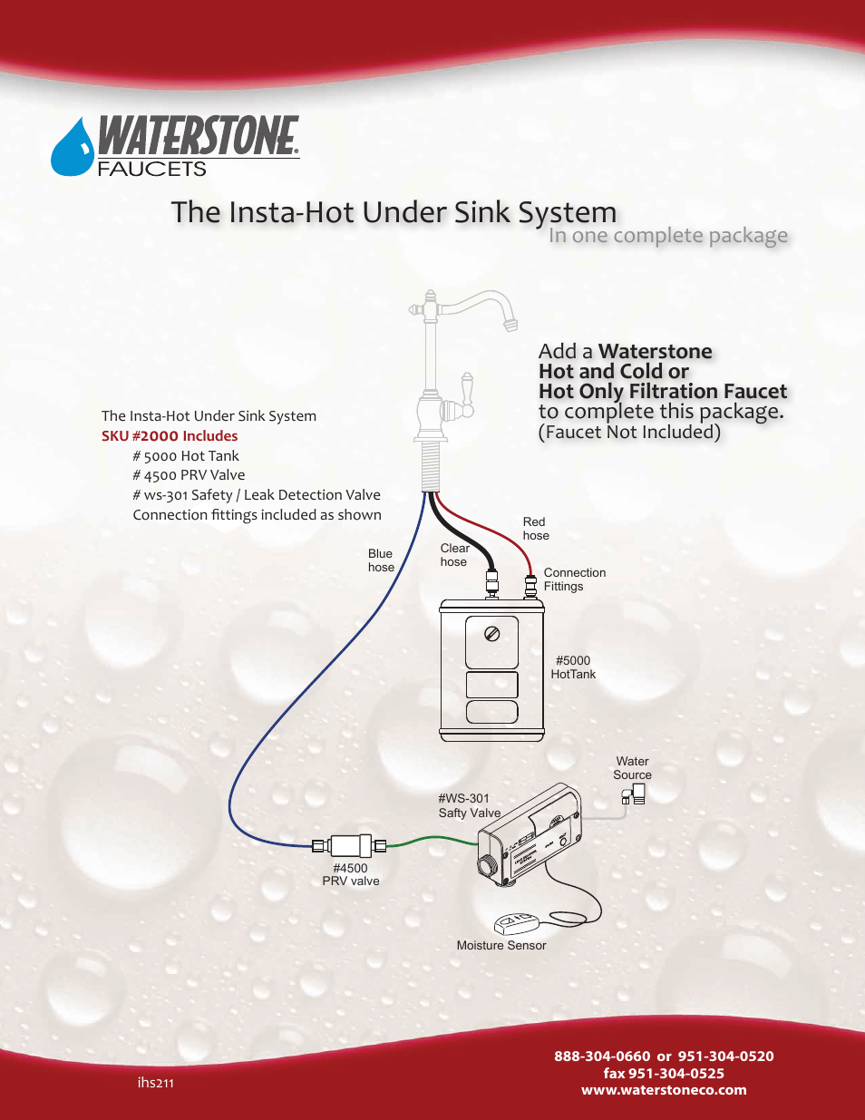 Waterstone UNDER SINK SYSTEMS 2000 User Manual | 1 page