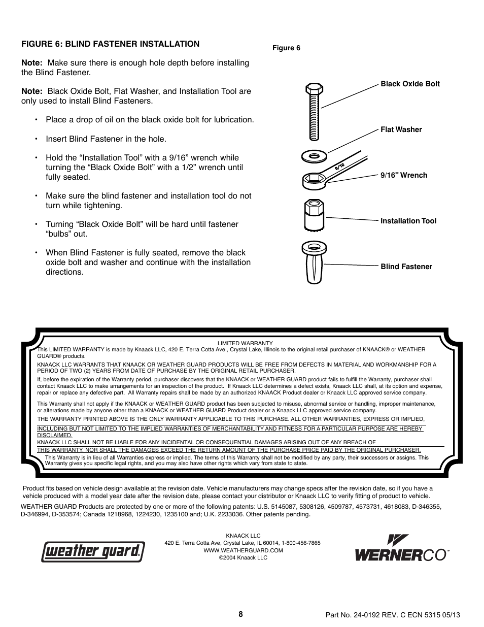 Blindfastinstall(fig.7).eps | WEATHER GUARD 1450 User Manual | Page 8 / 8