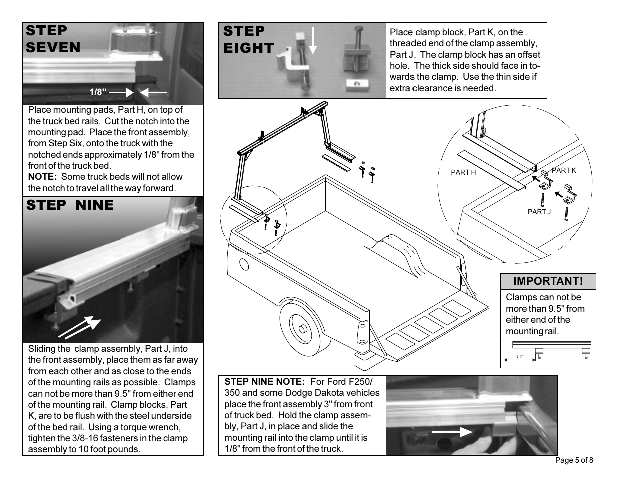 Step nine step eight step seven | WEATHER GUARD 1200 User Manual | Page 5 / 8