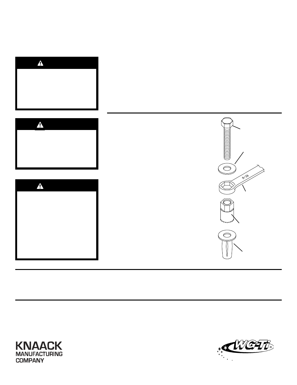 Caution, Warning | WEATHER GUARD 9036 Strong Box User Manual | Page 2 / 2