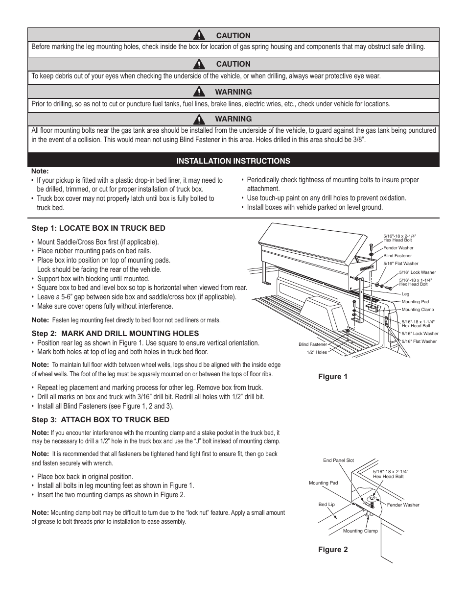 WEATHER GUARD 178-X-01 through 181-X-01 User Manual | Page 2 / 12