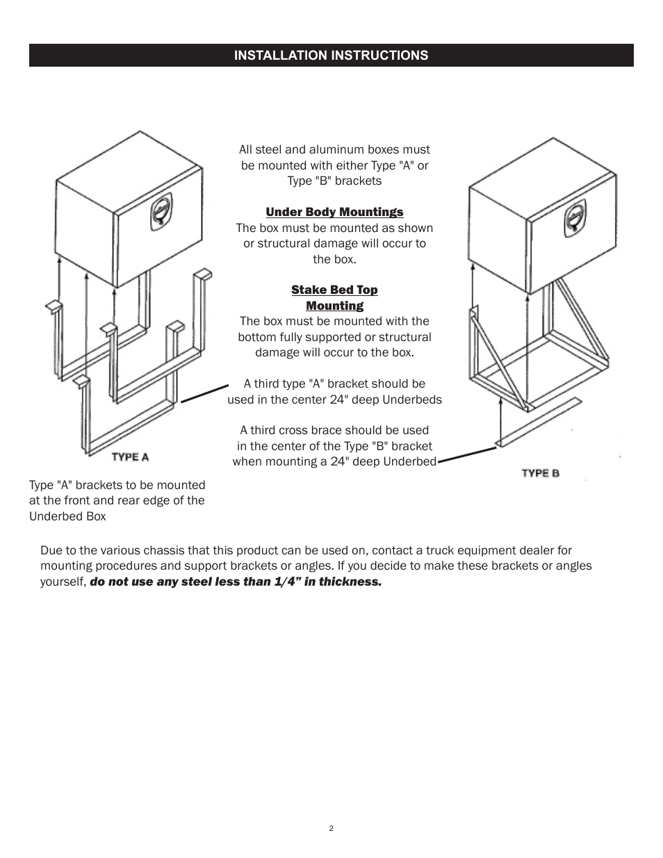WEATHER GUARD 524-3-02 through 662-0-02 User Manual | Page 2 / 9