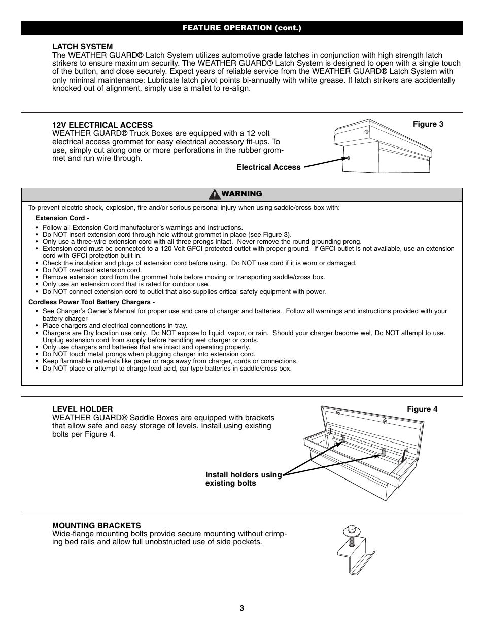 WEATHER GUARD 114-X-01 THRU 156-X-01 User Manual | Page 3 / 4