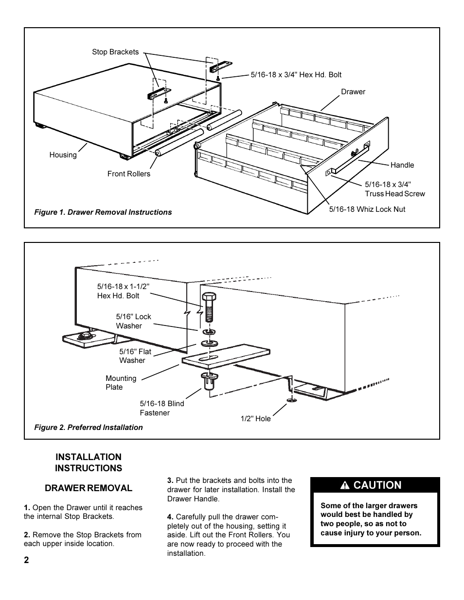 Caution | WEATHER GUARD 301 through 338 User Manual | Page 2 / 6