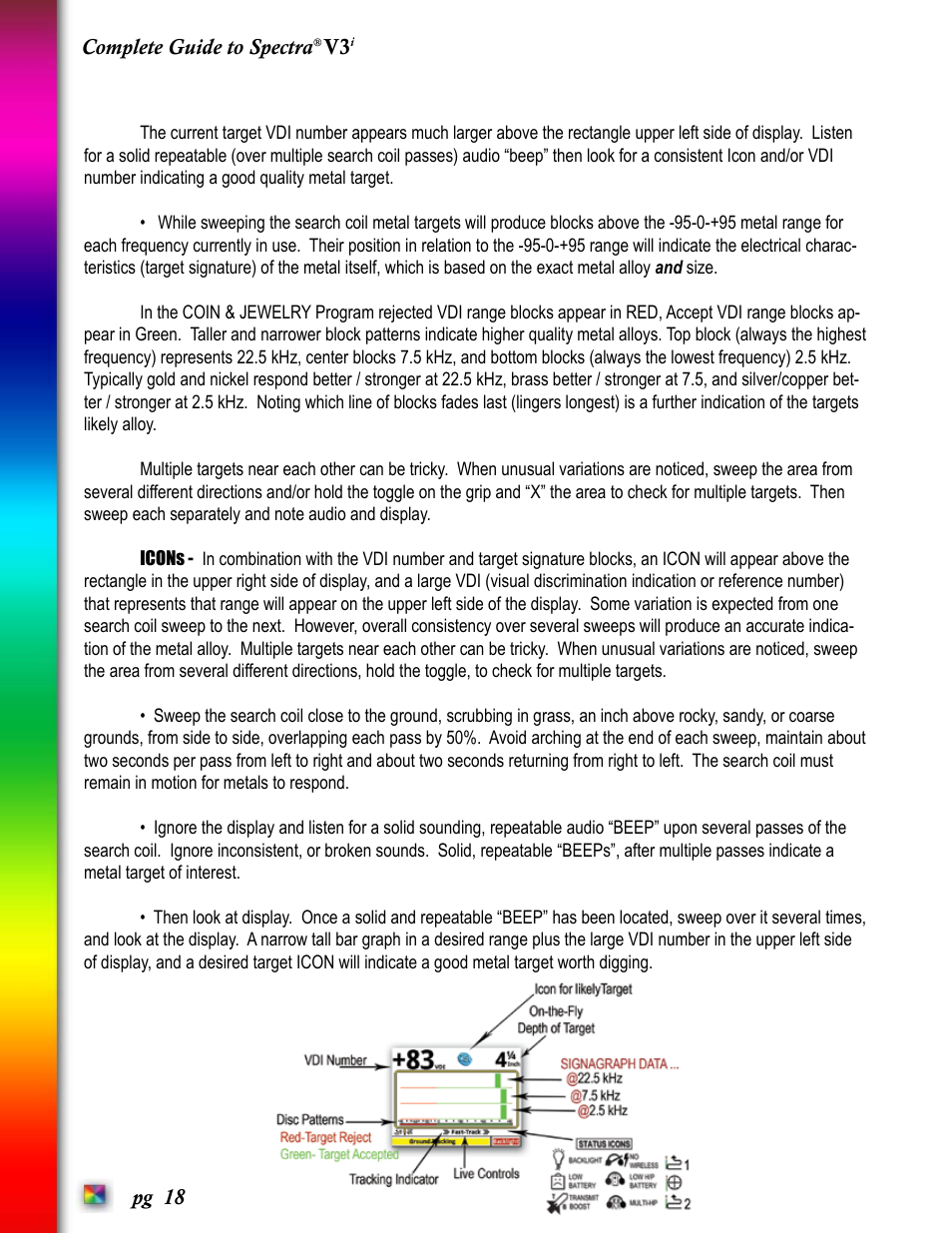 Complete guide to spectra v3 | White’s Electronics Spectra V3i User Manual | Page 18 / 64