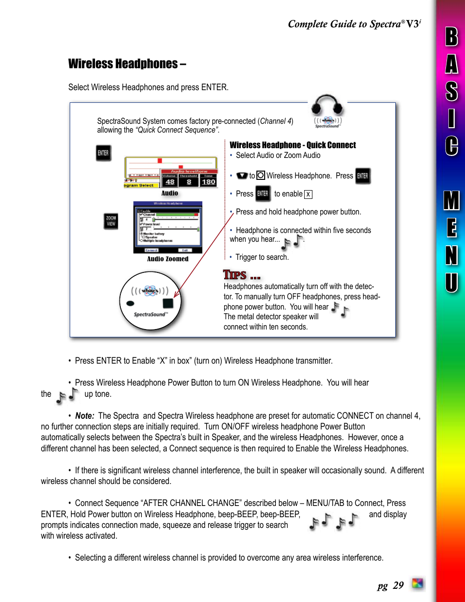 White’s Electronics Spectra V3i User Manual | Page 29 / 64