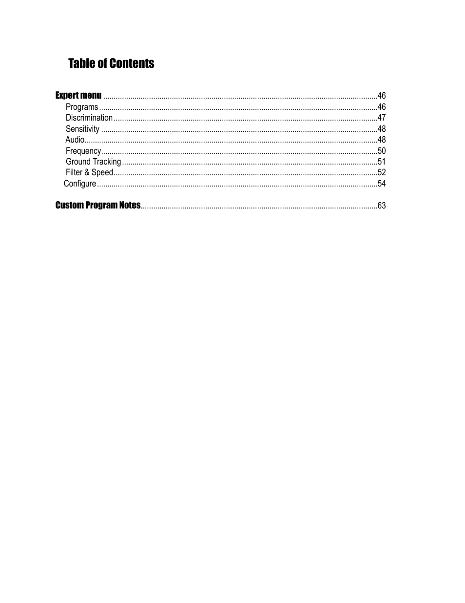 White’s Electronics Spectra V3i User Manual | Page 5 / 64