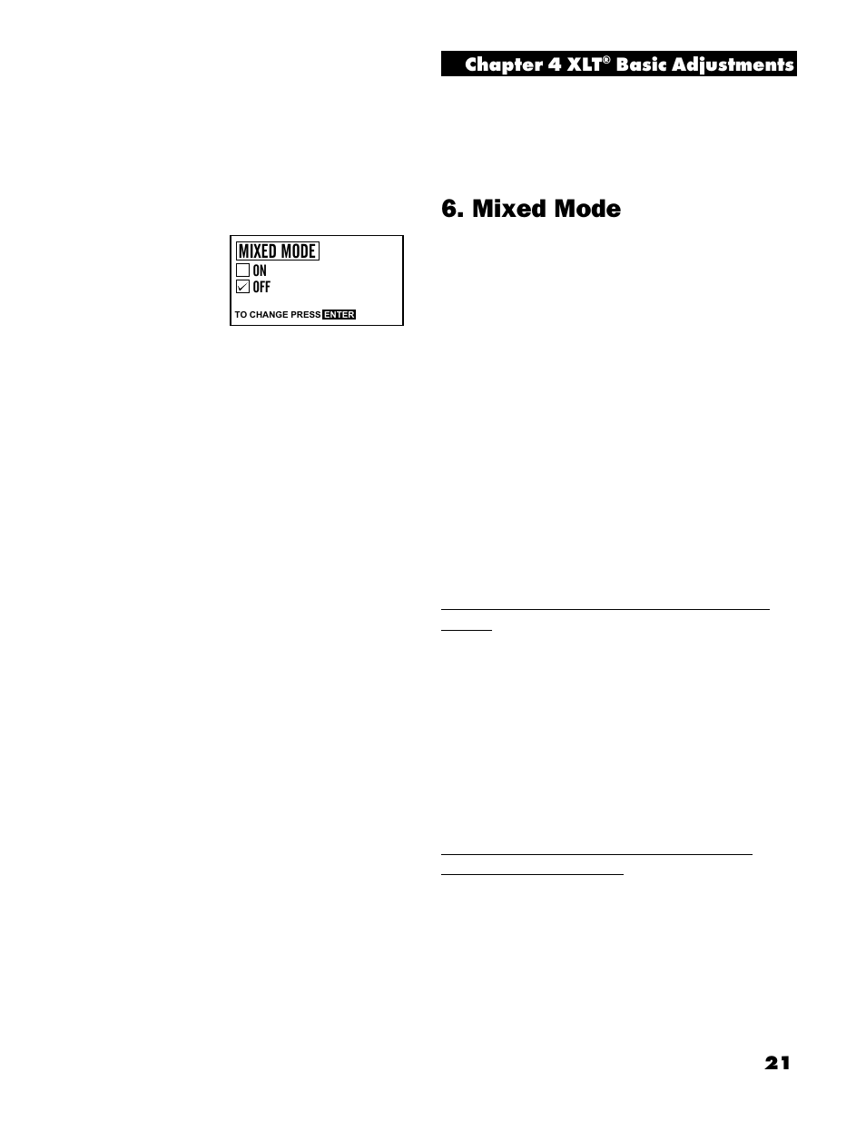 Mixed mode | White’s Electronics Spectrum XLT User Manual | Page 21 / 56