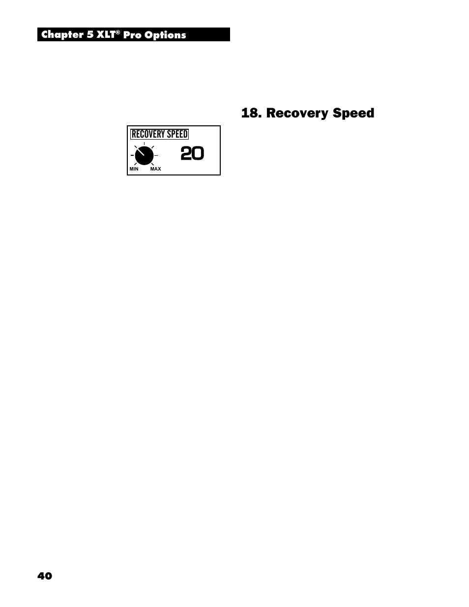 Recovery speed | White’s Electronics Spectrum XLT User Manual | Page 40 / 56