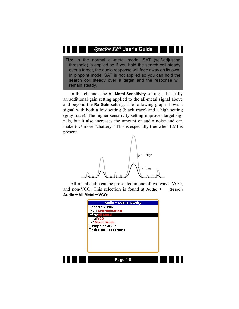 Spectra vx, User’s guide | White’s Electronics Spectra VX3 User Manual | Page 45 / 88