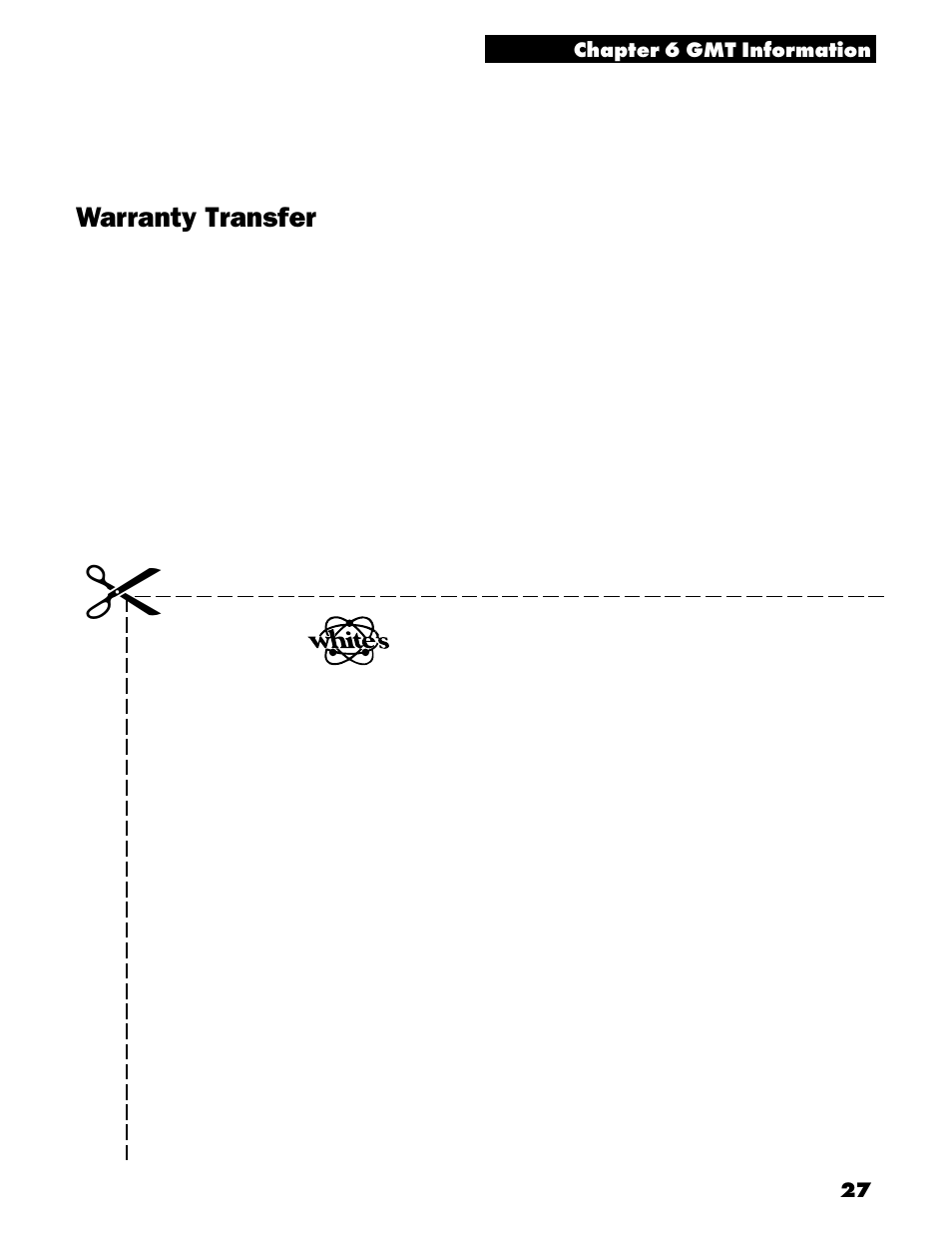 Warranty transfer | White’s Electronics Goldmaster GMT User Manual | Page 29 / 30