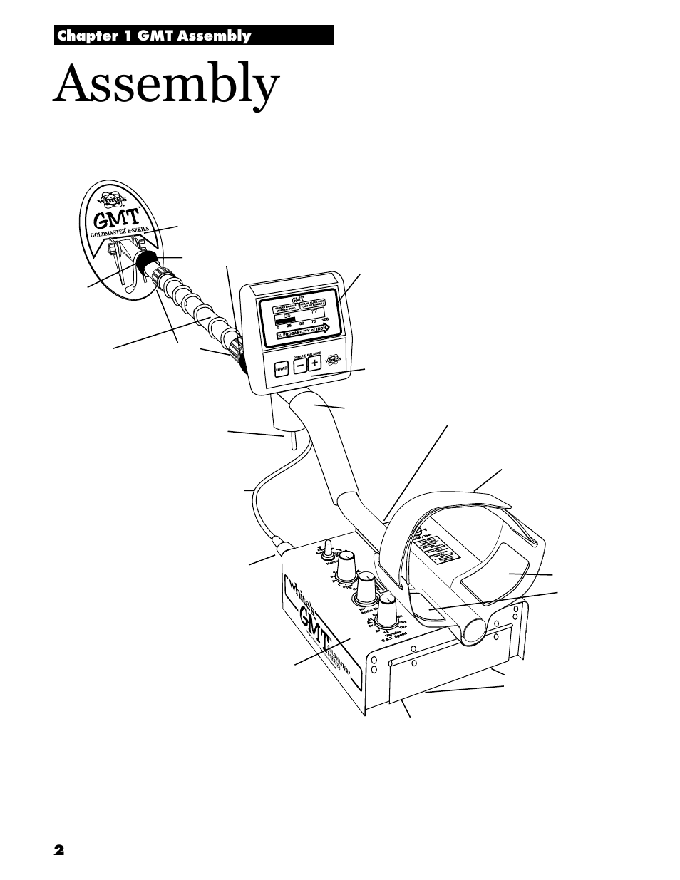 Assembly | White’s Electronics Goldmaster GMT User Manual | Page 4 / 30