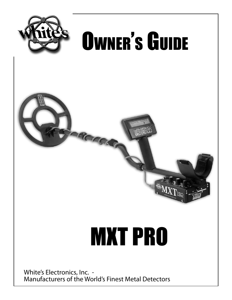 White’s Electronics MXT Pro User Manual | 40 pages