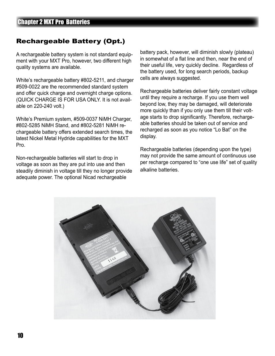 White’s Electronics MXT Pro User Manual | Page 10 / 40